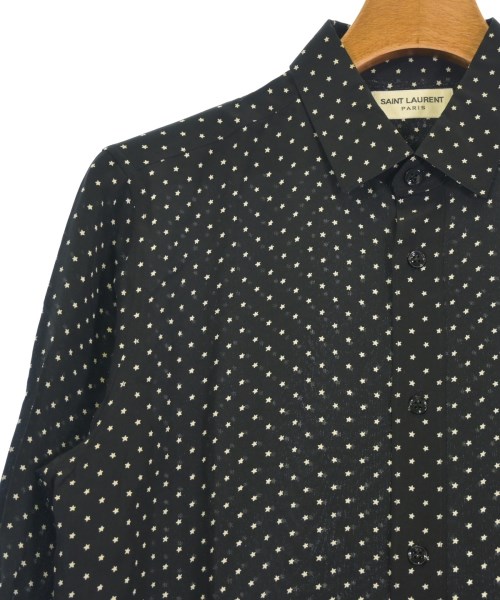 SAINT LAURENT PARIS（サンローランパリ）カジュアルシャツ 黒 サイズ:38(S位) メンズ/2200730840565
