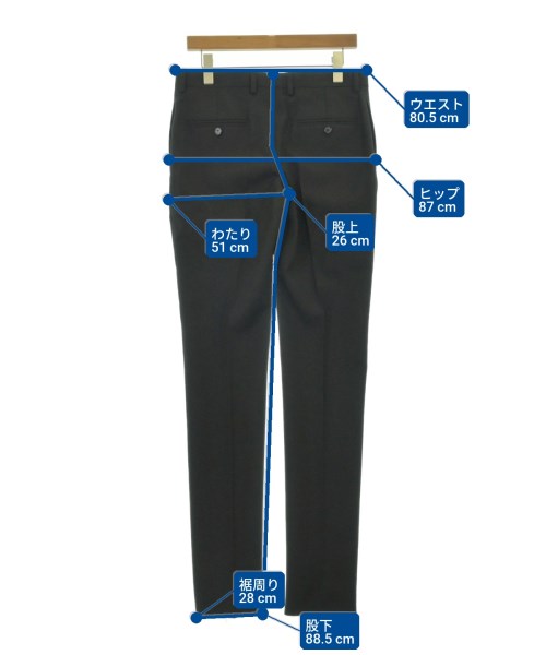 SAINT LAURENT PARIS（サンローランパリ）スラックス 黒 サイズ:46(M位) メンズ/2200732028015