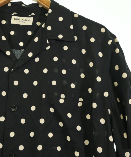 SAINT LAURENT PARIS（サンローランパリ）カジュアルシャツ 黒 サイズ:S メンズ/2200732068066