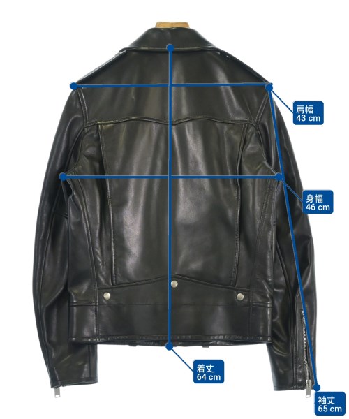 SAINT LAURENT PARIS（サンローランパリ）ライダース 黒 サイズ:48(L位) メンズ/2200732392017