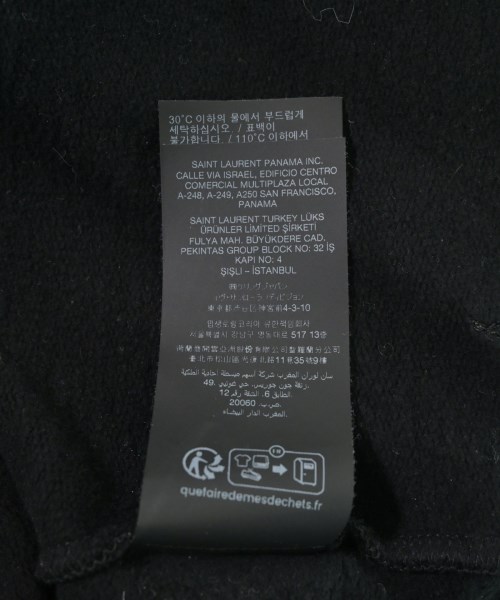 SAINT LAURENT PARIS（サンローランパリ）パーカー 黒 サイズ:XL メンズ/2200732915018