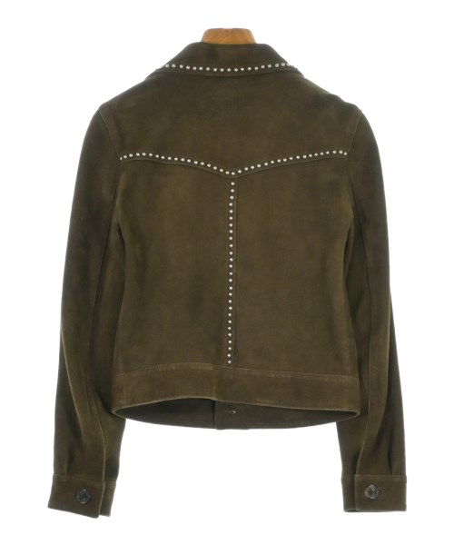 SAINT LAURENT PARIS（サンローランパリ）ライダース 茶 サイズ:34(XXS位) レディース/2200736351072