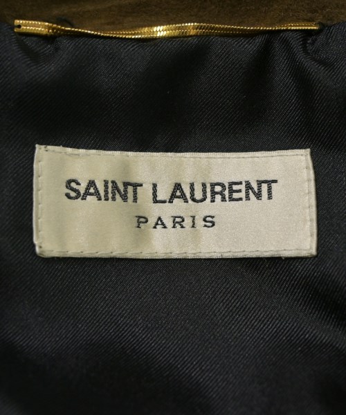 SAINT LAURENT PARIS（サンローランパリ）ライダース 茶 サイズ:34(XXS位) レディース/2200736351072