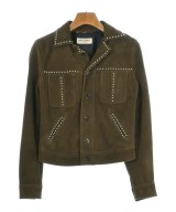 SAINT LAURENT PARIS（サンローランパリ）ライダース 茶 サイズ:34(XXS位) レディース/2200736351072