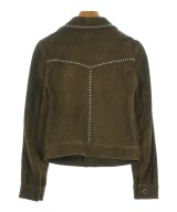 SAINT LAURENT PARIS（サンローランパリ）ライダース 茶 サイズ:34(XXS位) レディース/2200736351072