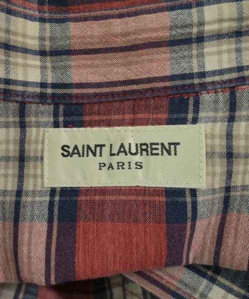 SAINT LAURENT PARIS（サンローランパリ）カジュアルシャツ 赤 サイズ:XS メンズ/2200736351089