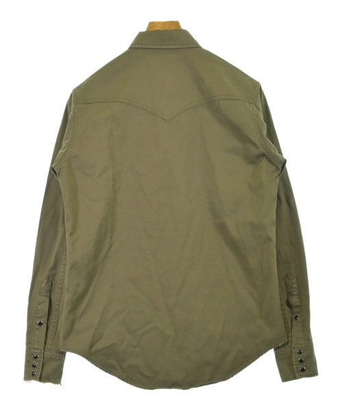 SAINT LAURENT PARIS（サンローランパリ）カジュアルシャツ カーキ サイズ:S メンズ/2200736351126