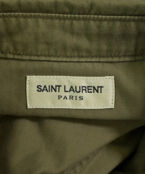 SAINT LAURENT PARIS（サンローランパリ）カジュアルシャツ カーキ サイズ:S メンズ/2200736351126