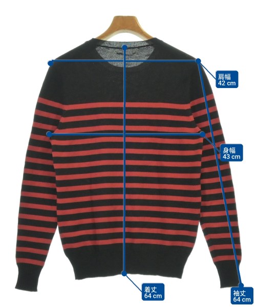 SAINT LAURENT PARIS（サンローランパリ）ニット・セーター 赤 サイズ:S メンズ/2200736811088