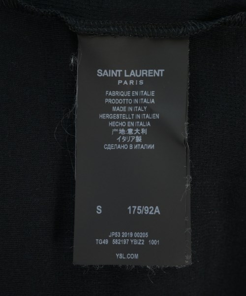 SAINT LAURENT PARIS（サンローランパリ）Tシャツ・カットソー 黒 サイズ:S メンズ/2200721048192