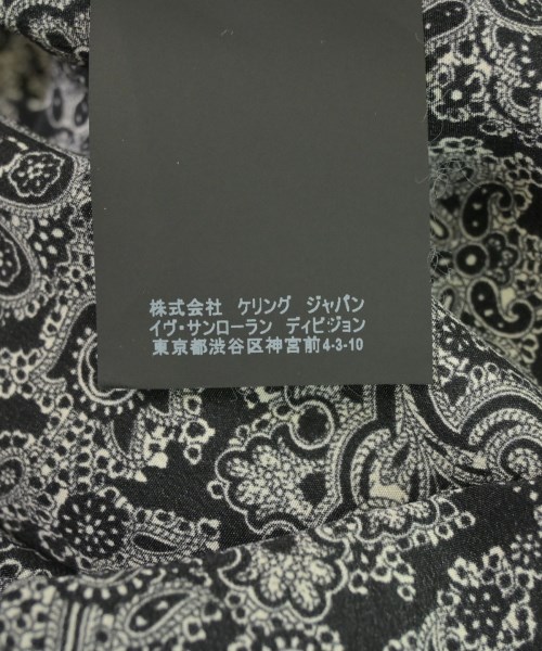 SAINT LAURENT PARIS（サンローランパリ）カジュアルシャツ 黒 サイズ:37(XS位) メンズ/2200721048239