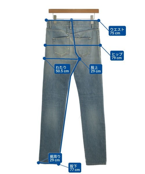 SAINT LAURENT PARIS（サンローランパリ）デニムパンツ 青 サイズ:27(XS位) メンズ/2200721664019
