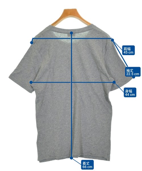 SAINT LAURENT PARIS（サンローランパリ）Tシャツ・カットソー グレー サイズ:XS メンズ/2200716861232