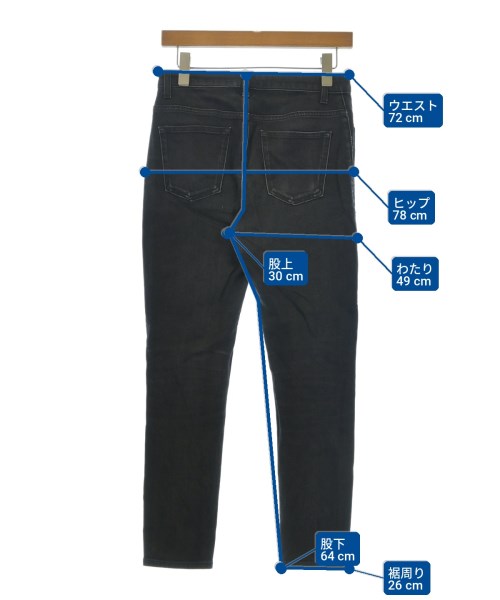SAINT LAURENT PARIS（サンローランパリ）デニムパンツ 黒 サイズ:29(S位) メンズ/2200716861331
