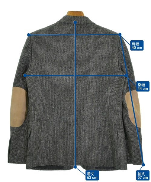 SAINT LAURENT PARIS（サンローランパリ）テーラードジャケット グレー サイズ:38(M位) レディース/2200721398082
