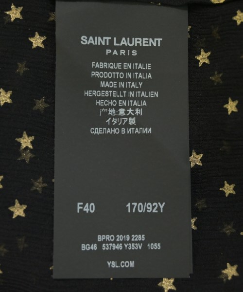SAINT LAURENT PARIS（サンローランパリ）ブラウス 黒 サイズ:40(M位) レディース/2200721398280