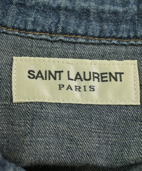 SAINT LAURENT PARIS（サンローランパリ）カジュアルシャツ 紺 サイズ:XL メンズ/2200721872407