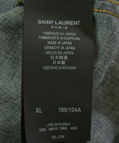 SAINT LAURENT PARIS（サンローランパリ）カジュアルシャツ 紺 サイズ:XL メンズ/2200721872407