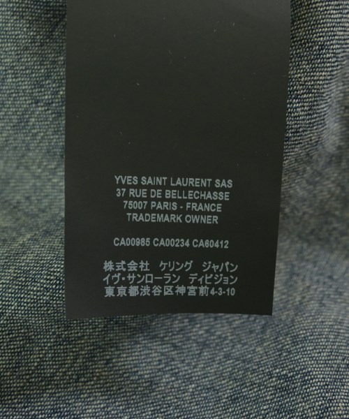 SAINT LAURENT PARIS（サンローランパリ）カジュアルシャツ 紺 サイズ:XL メンズ/2200721872407
