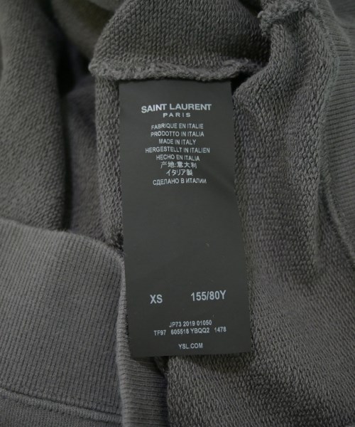 SAINT LAURENT PARIS（サンローランパリ）パーカー グレー サイズ:XS メンズ/2200722988664