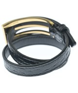 SAINT LAURENT PARIS（サンローランパリ）ブレスレット・バングル 黒 サイズ:- レディース/2200718786076