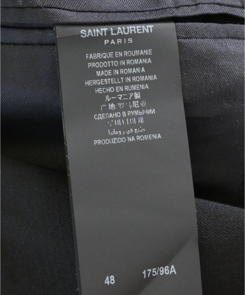 SAINT LAURENT PARIS（サンローランパリ）テーラードジャケット 黒 サイズ:48(L位) メンズ/2200723252061