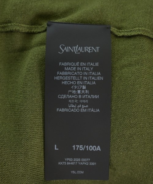SAINT LAURENT PARIS（サンローランパリ）ニット・セーター 緑 サイズ:L メンズ/2200724980024