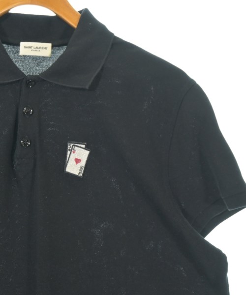 SAINT LAURENT PARIS（サンローランパリ）ポロシャツ 黒 サイズ:XXL メンズ/2200725452025