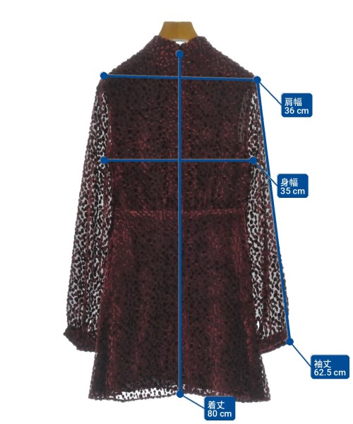 SAINT LAURENT PARIS（サンローランパリ）ワンピース 赤 サイズ:36(XS位) レディース/2200725234027