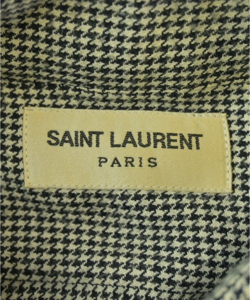 SAINT LAURENT PARIS（サンローランパリ）カジュアルシャツ 黒 サイズ:36(XS位) メンズ/2200726385056