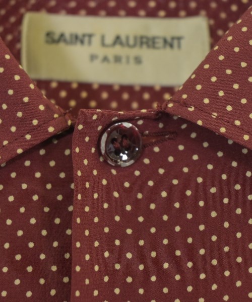 SAINT LAURENT PARIS（サンローランパリ）カジュアルシャツ 赤 サイズ:36(XS位) メンズ/2200726385063