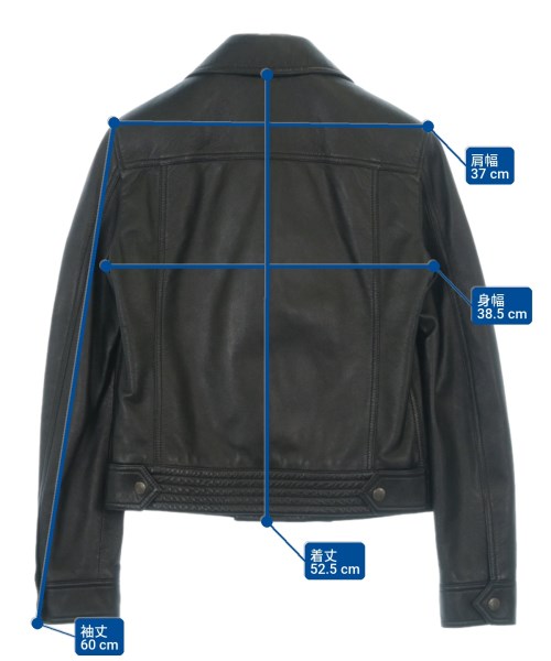 SAINT LAURENT PARIS（サンローランパリ）ライダース 黒 サイズ:36(XS位) レディース/2200721960043