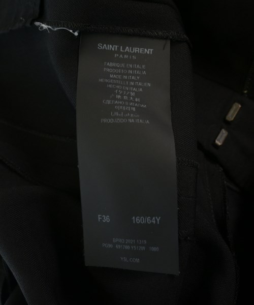 SAINT LAURENT PARIS（サンローランパリ）スラックス 黒 サイズ:36(XS位) レディース/2200721960081