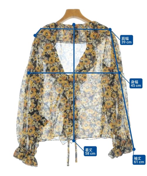 SAINT LAURENT PARIS（サンローランパリ）ブラウス ベージュ サイズ:34(XS位) レディース/2200702598777