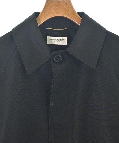 SAINT LAURENT PARIS（サンローランパリ）ステンカラーコート 黒 サイズ:36(XS位) レディース/2200727671011