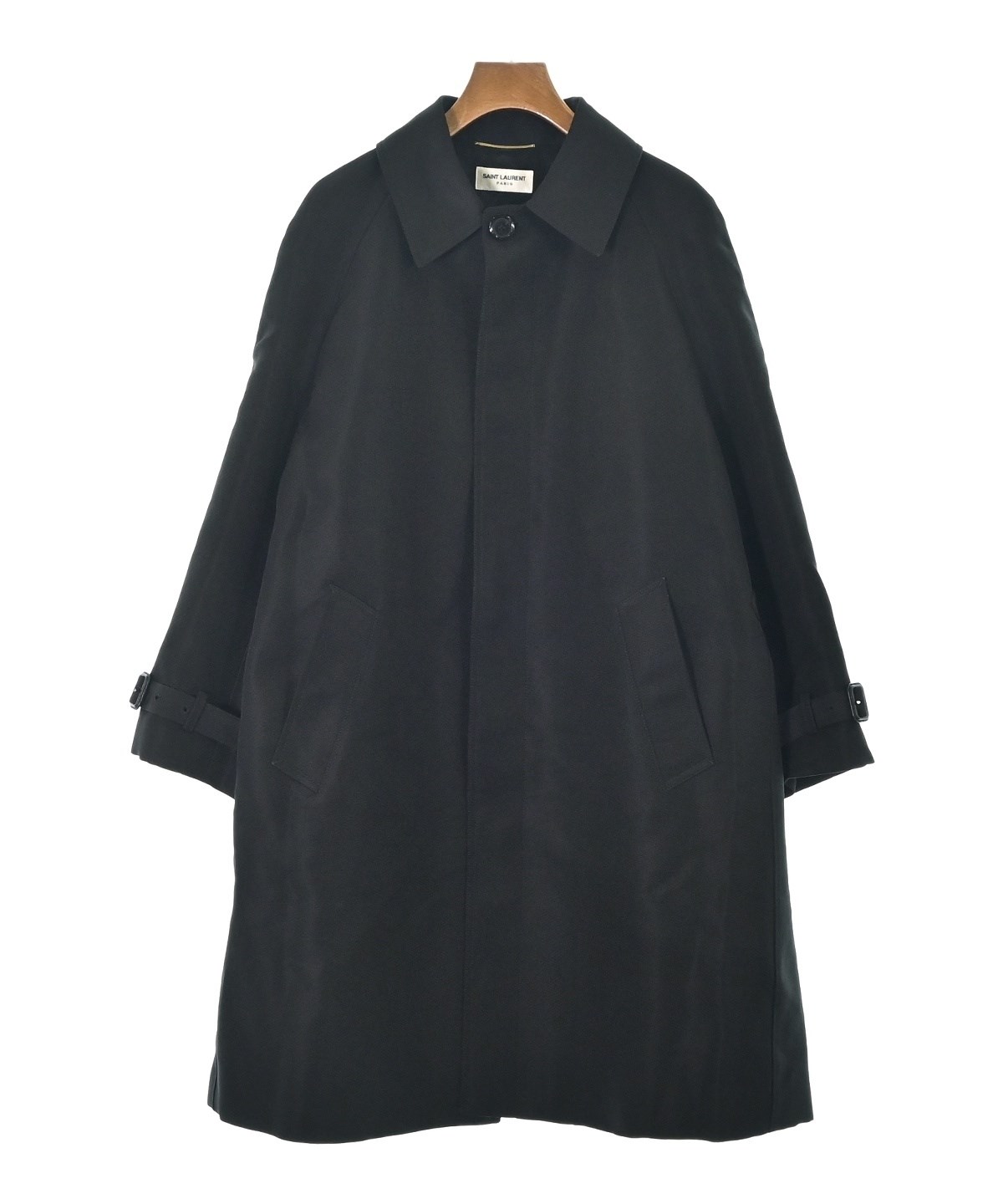 SAINT LAURENT PARIS（サンローランパリ）ステンカラーコート 黒