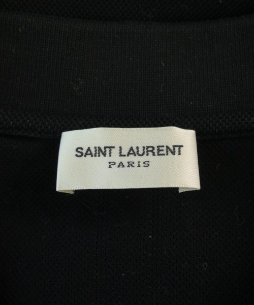 SAINT LAURENT PARIS（サンローランパリ）ポロシャツ 黒 サイズ:XS メンズ/2200729018166