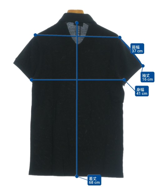 SAINT LAURENT PARIS（サンローランパリ）ポロシャツ 黒 サイズ:XS メンズ/2200729018166