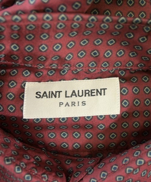 SAINT LAURENT PARIS（サンローランパリ）カジュアルシャツ 赤 サイズ:36(XS位) メンズ/2200672827235
