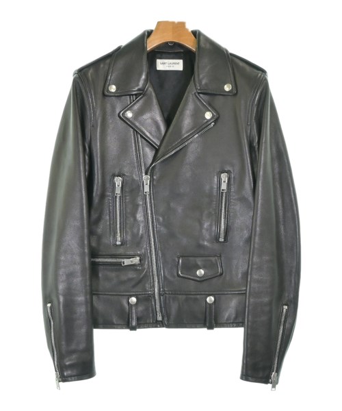 SAINT LAURENT PARIS(サンローランパリ)ライダース 黒 サイズ:44(S位)/2200680976017