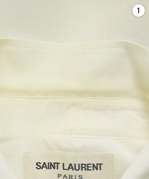 SAINT LAURENT PARIS（サンローランパリ）ドレスシャツ 白 サイズ:36(XS位) メンズ/2200684004013