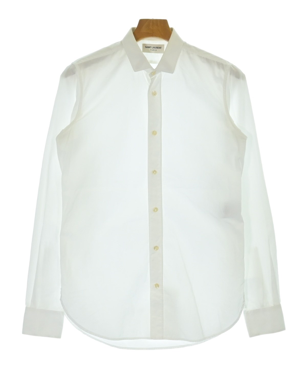 SAINT LAURENT ホワイト ドレスシャツ 36 SAINT LAURENT PARIS（サンローランパリ）ドレスシャツ 白 サイズ:36