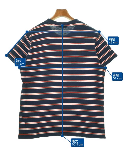 SAINT LAURENT PARIS（サンローランパリ）Tシャツ・カットソー 紺 サイズ:M メンズ/2200685264089