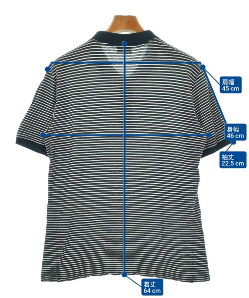 SAINT LAURENT PARIS（サンローランパリ）ポロシャツ 紺 サイズ:M メンズ/2200685264201