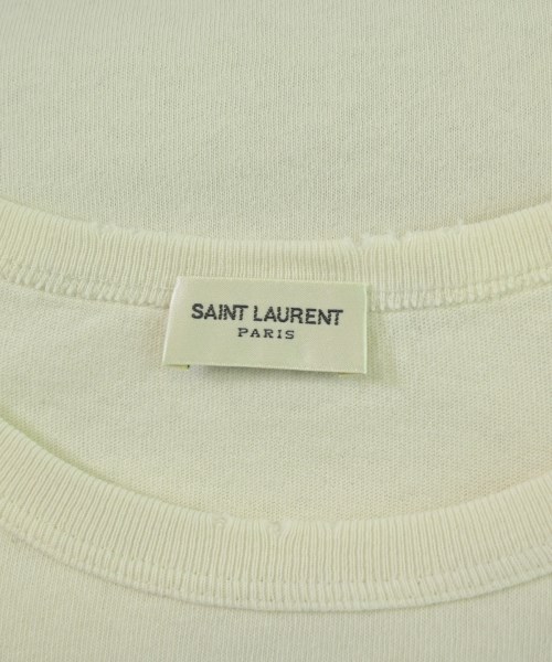 SAINT LAURENT PARIS（サンローランパリ）Tシャツ・カットソー 白 サイズ:XS メンズ/2200686248057
