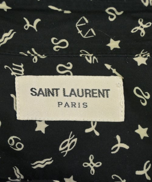 SAINT LAURENT PARIS（サンローランパリ）カジュアルシャツ 黒 サイズ:38(S位) メンズ/2200686916024