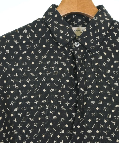 SAINT LAURENT PARIS（サンローランパリ）カジュアルシャツ 黒 サイズ:38(S位) メンズ/2200686916024