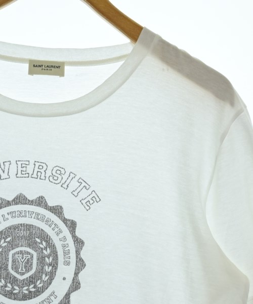 SAINT LAURENT PARIS（サンローランパリ）Tシャツ・カットソー 白 サイズ:XS メンズ/2200689507038