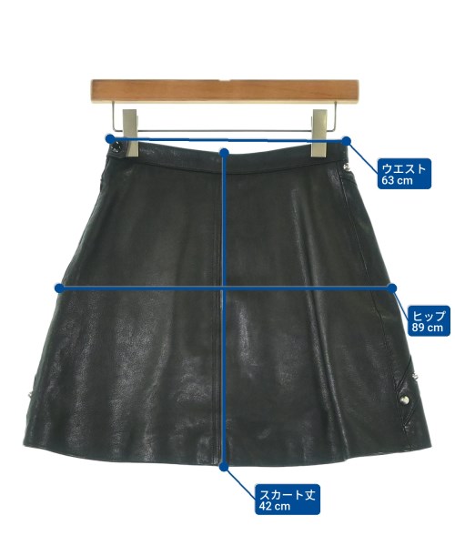 SAINT LAURENT PARIS（サンローランパリ）ミニスカート 黒 サイズ:38(S位) レディース/2200688506131
