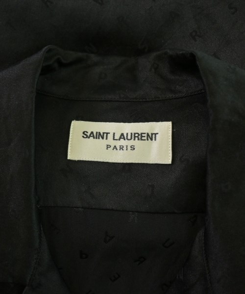 SAINT LAURENT PARIS（サンローランパリ）カジュアルシャツ 黒 サイズ:37(XS位) メンズ/2200690798036